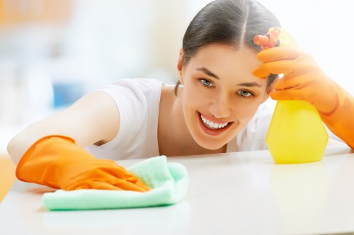 Deep cleaning service for a Greenwich home kitchen and living space