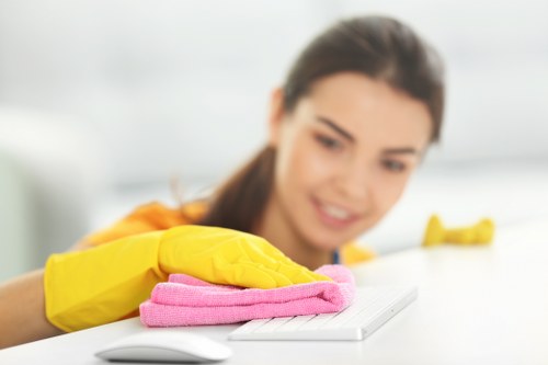 Local cleaners carrying out a one-off clean for a Greenwich apartment