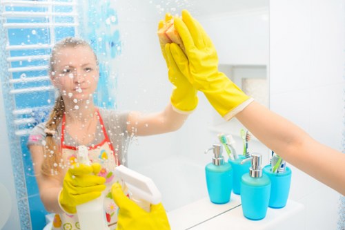 A local cleaner servicing a Greenwich flat with shared access