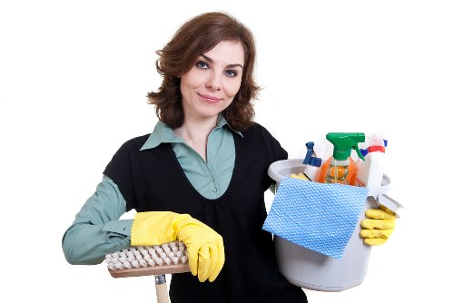 Charity donation and reuse items prepared after a deep clean
